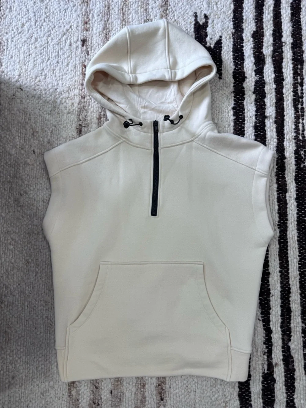 VICI Serena Half Zip Hooded Sweatshirt | Like New | Cozy Neutral Pullover - Picture 4 of 6